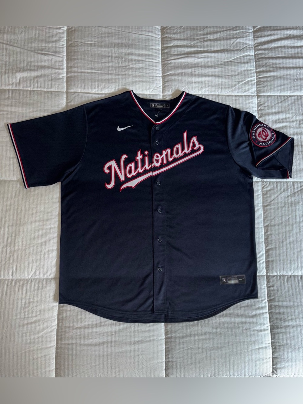 Men’s Nike Washington Nationals MLB Jersey Navy Blue Size 2XL